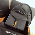 YSL Cassandra Mini Top Handle Bag Black