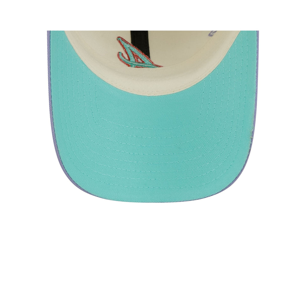Atlanta Braves Lavender Flowers Casual Classic Adjustable Hat