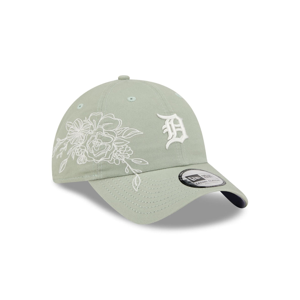 Detroit Tigers Stitched Flowers Casual Classic Adjustable Hat