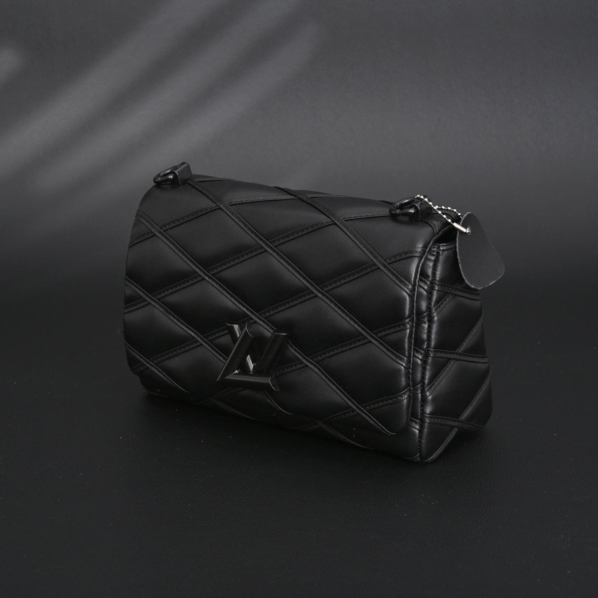 Louis Vuitton GO-14 MM Quilted Leather Chain Shoulder Bag – Black