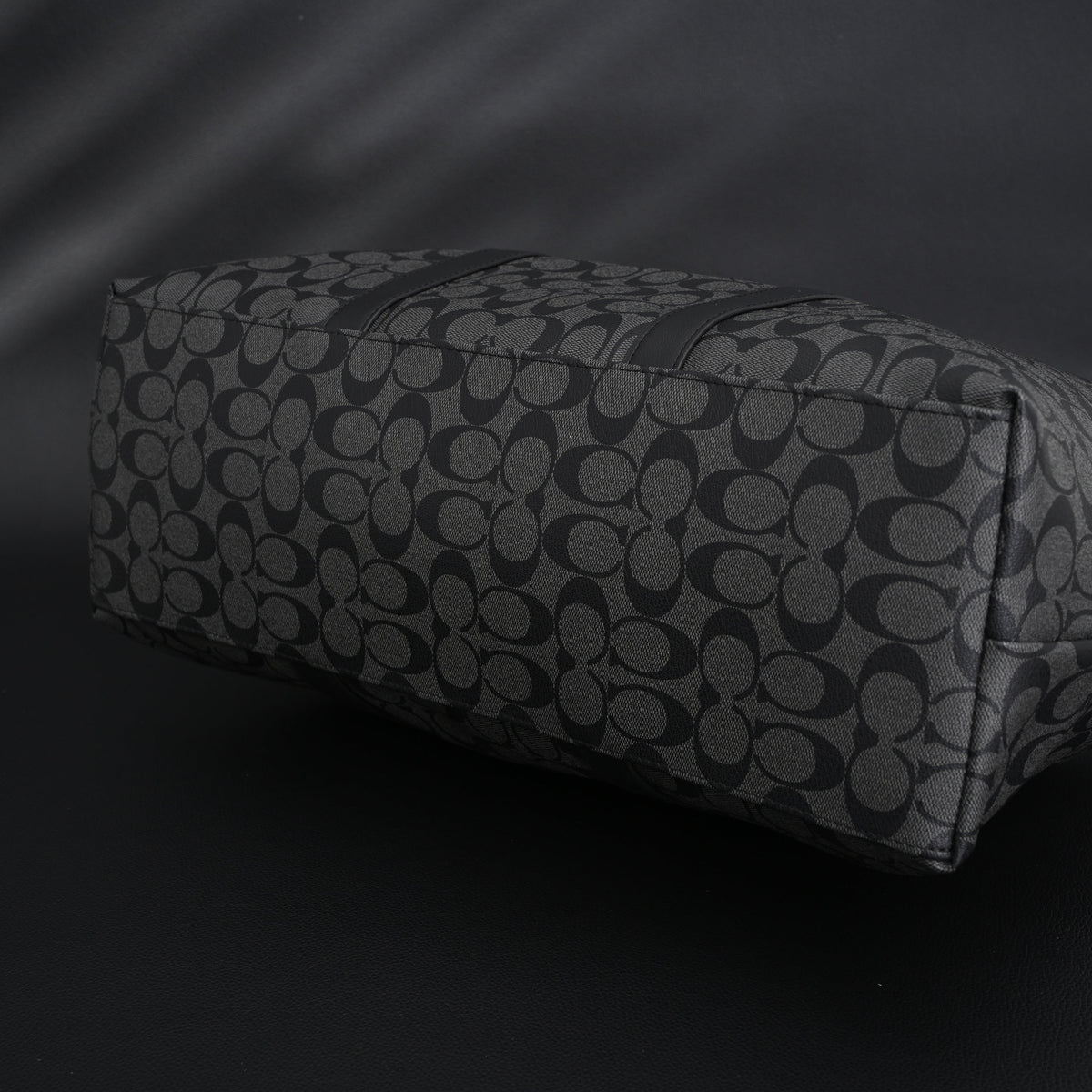 Coach Metropolitan Duffel Bag in Signature Black Canvas