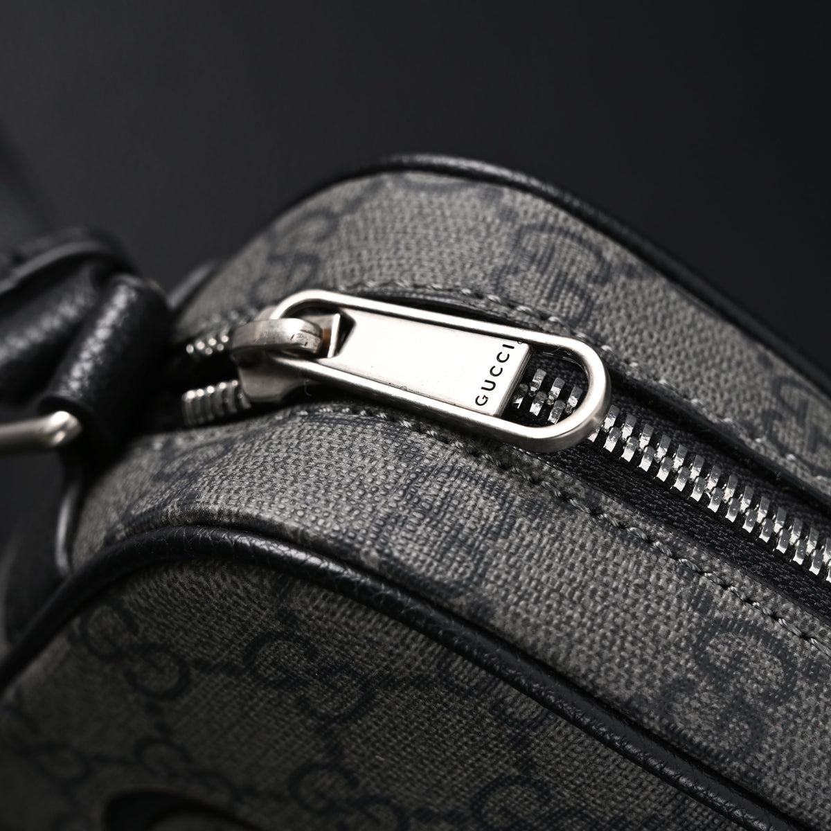 Gucci Ophidia GG Supreme Belt Bag – Black/Grey Monogram