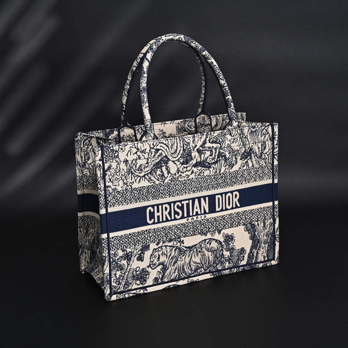 Dior Book Tote Bag – Blue Toile de Jouy Embroidery