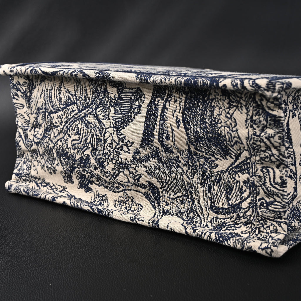 Dior Book Tote Bag – Blue Toile de Jouy Embroidery